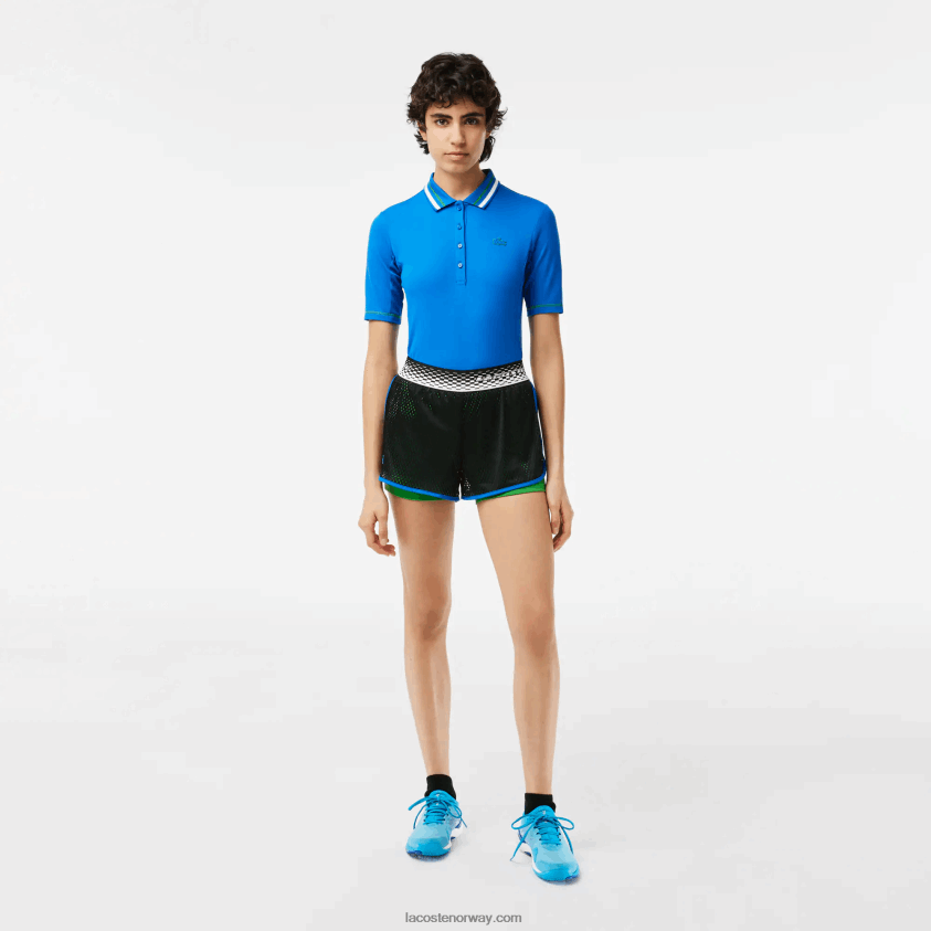 Lacoste tennisshorts med innebygd underbukse 4J4X0T2443 sort grønn glv kvinner