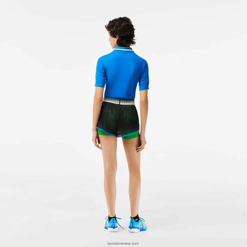 Lacoste tennisshorts med innebygd underbukse 4J4X0T2443 sort grønn glv kvinner