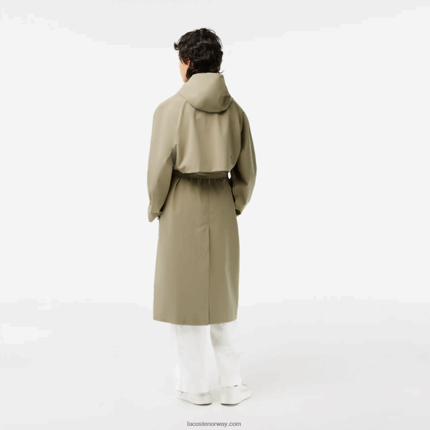 Lacoste overdimensjonert trenchcoat 4J4X0T2434 beige cb8 kvinner