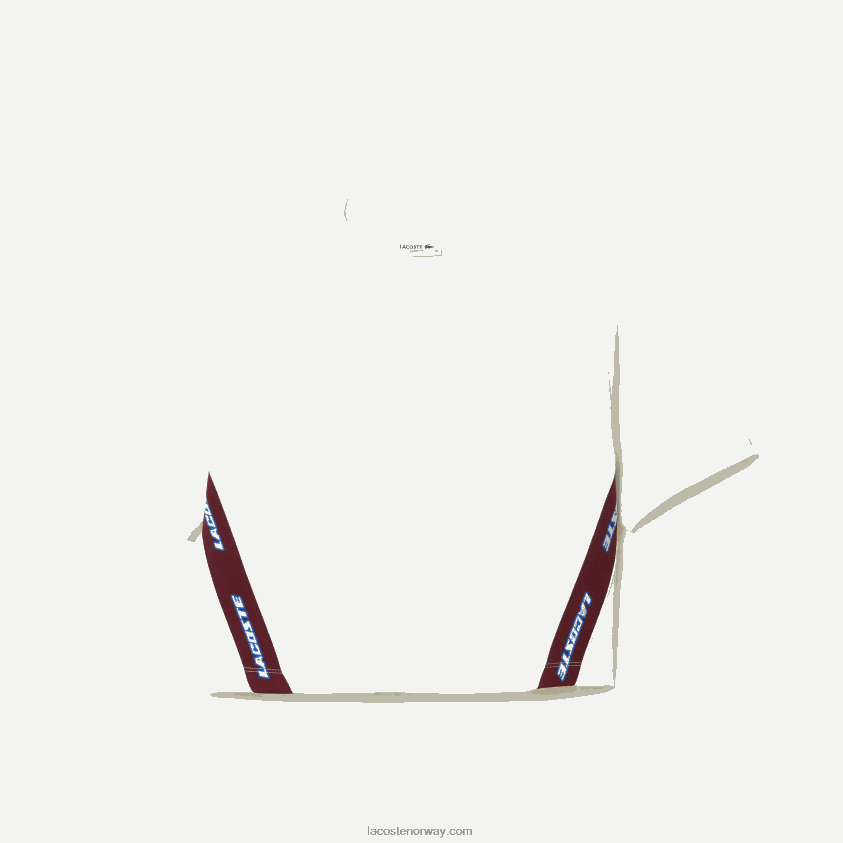 Lacoste t-skjorte med bånd med løs passform 4J4X0T2547 hvit 70v kvinner