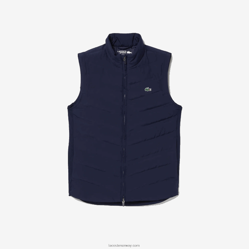 Lacoste sport vattert golfvest 4J4X0T2630 marineblå 423 kvinner