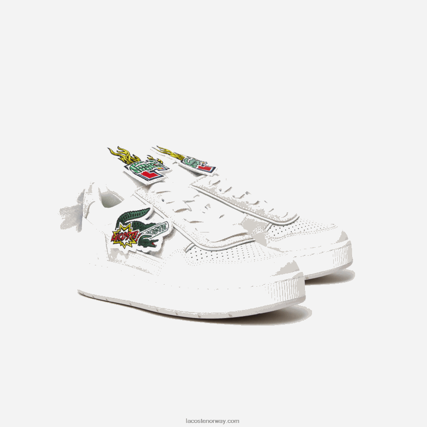 Lacoste ace clip skinn joggesko 4J4X0T2703 hvit 21g kvinner