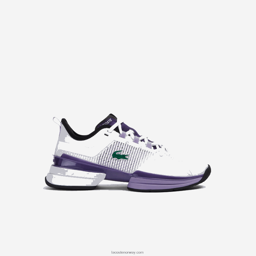 Lacoste ag-lt21 ultra tekstil tennissko 4J4X0T2756 hvit og lilla z54 kvinner