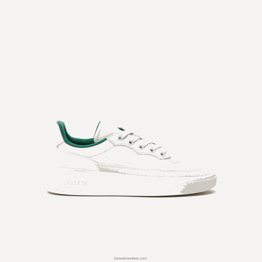 Lacoste g80 club skinn joggesko 4J4X0T2684 off white 18c kvinner