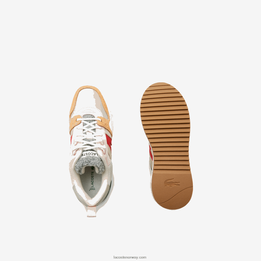 Lacoste l002 vinter utendørs sko i skinn 4J4X0T2727 grå grønn 1s4 kvinner