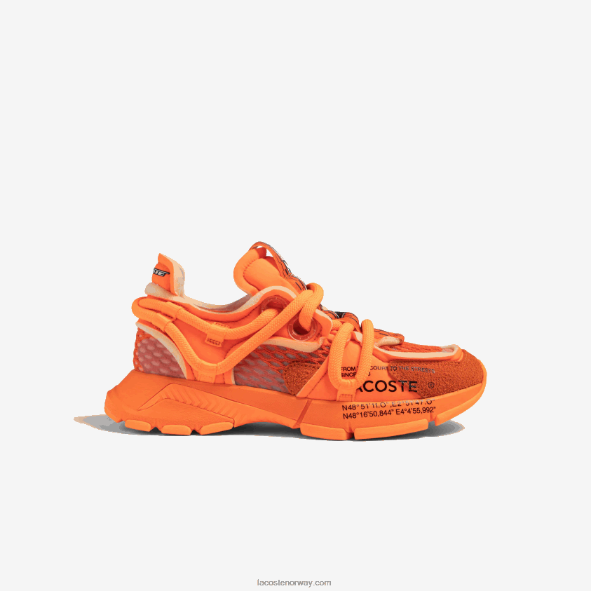 Lacoste l003 aktive rullebane tekstil joggesko 4J4X0T2693 oransje 7a5 kvinner