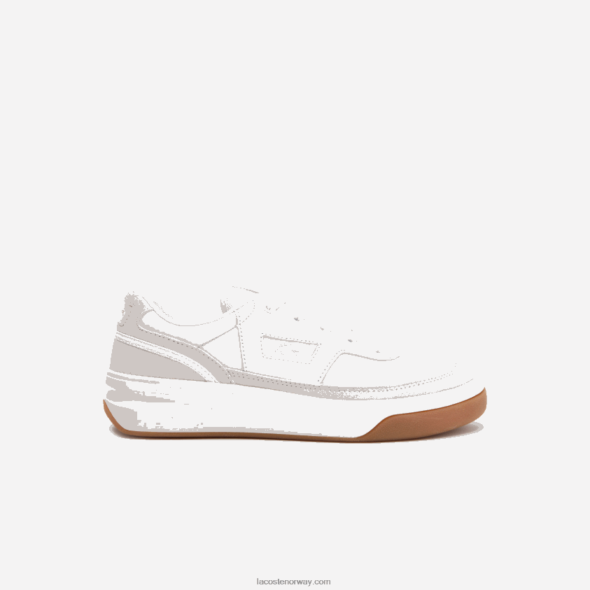 lacoste x goop g80 skinnsko 4J4X0T2760 hvit og off white 65t kvinner