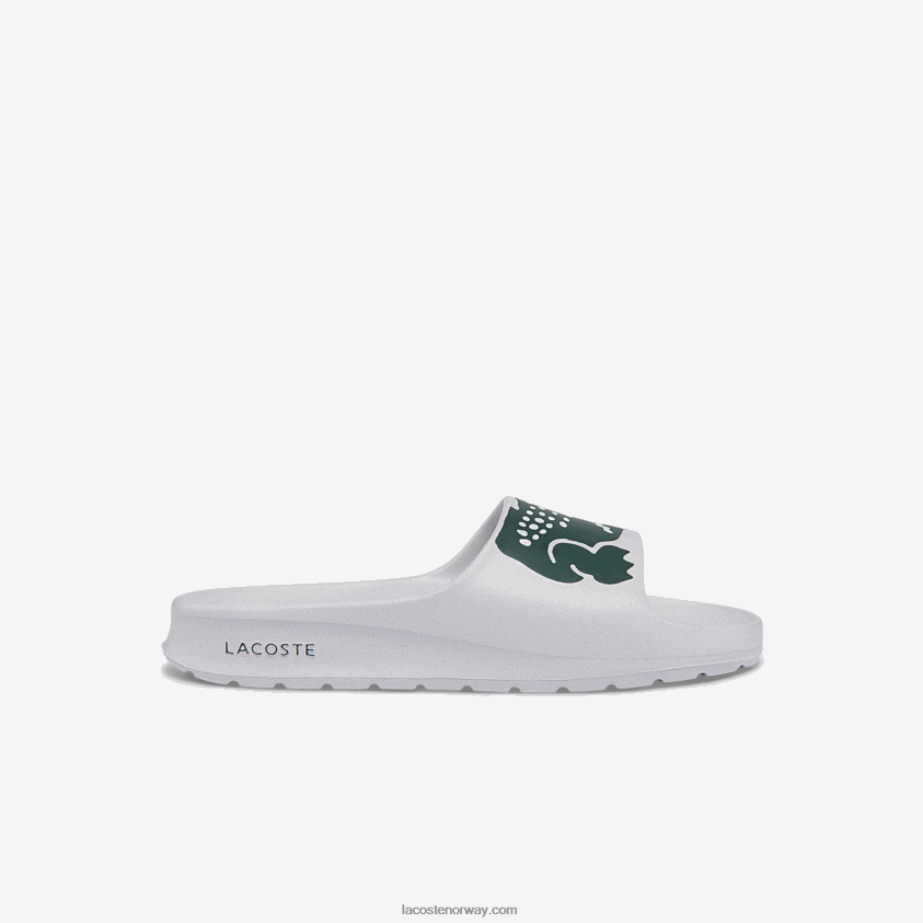 Lacoste croco 2.0 lysbilder med syntetisk print 4J4X0T2697 hvit og mørkegrønn 1r5 kvinner