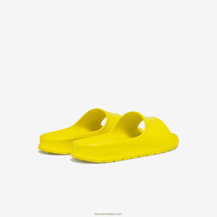 Lacoste croco 2.0 syntetiske logolysbilder 4J4X0T2712 lys gul ly2 kvinner