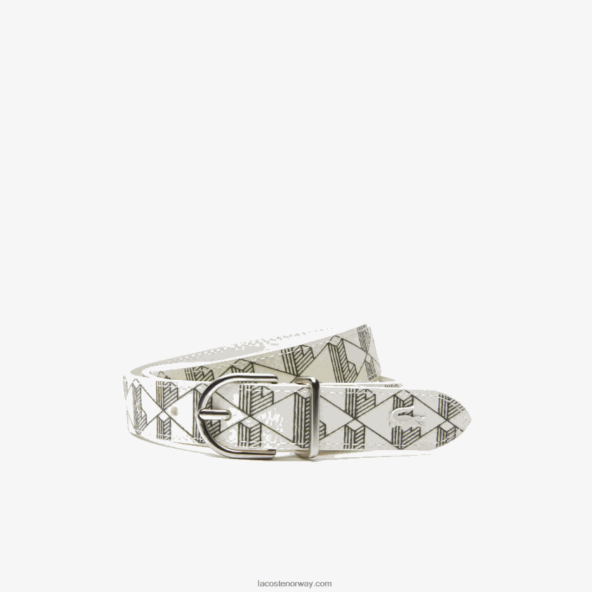 Lacoste monogram canvas tungespenne 4J4X0T2882 farine sinople f89 kvinner