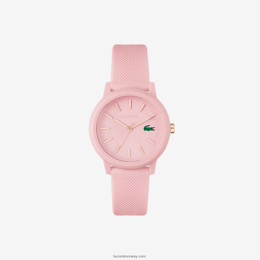 Lacoste 12.12 rosa silikonremsklokke 4J4X0T2909 rosa 000 kvinner