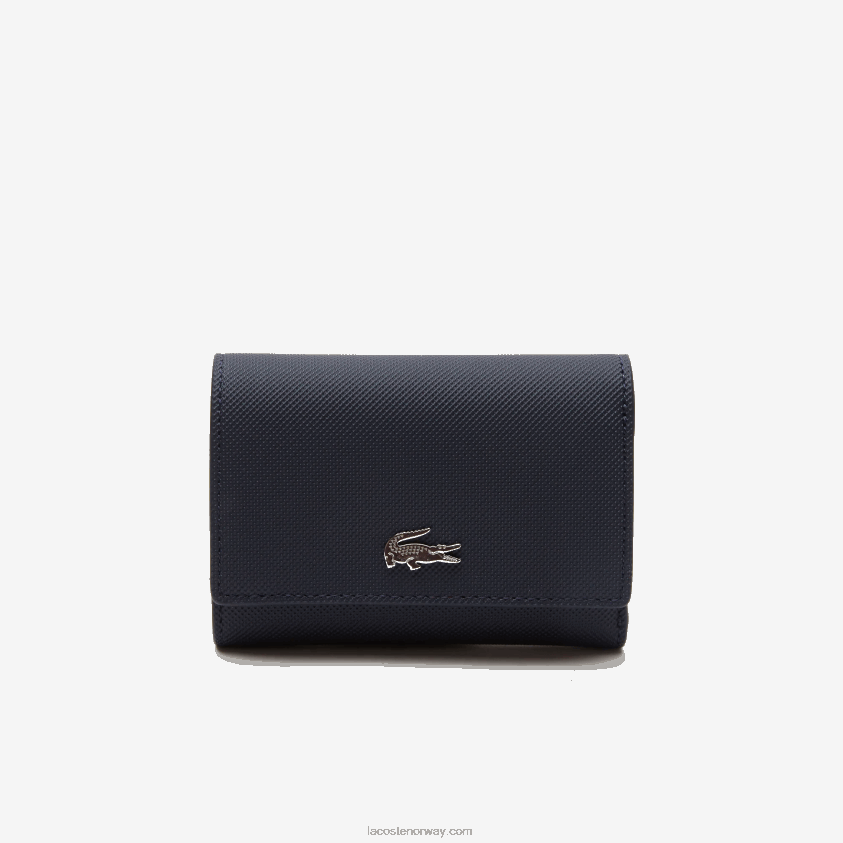 Lacoste anna snap lommebok foran 4J4X0T2815 marine 166 rouge b50 kvinner