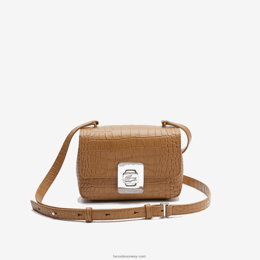 Lacoste amelia metalllås håndveske i preget skinn 4J4X0T2833 j07 j07 kvinner