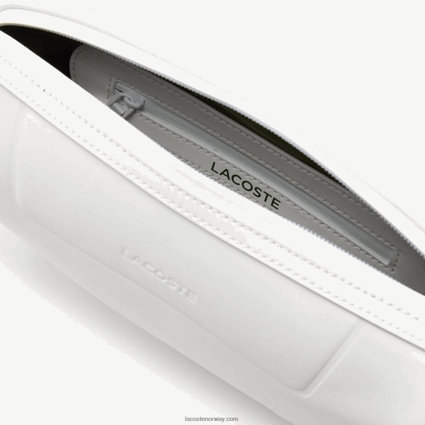 Lacoste merket crossover-veske med skulderreim 4J4X0T2881 blanc sinople blanc l06 kvinner