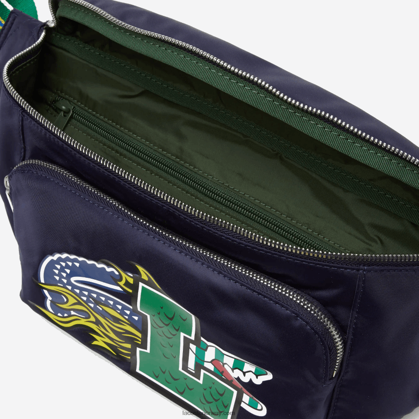 Lacoste merkeveske med komisk effekt 4J4X0T2028 marine 166 jardin l28 kvinner