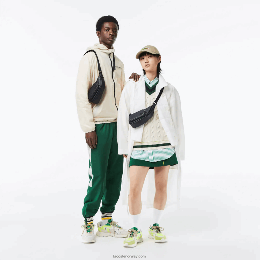 Lacoste skulderveske med logotrykk - liten 4J4X0T1964 svart 000 kvinner