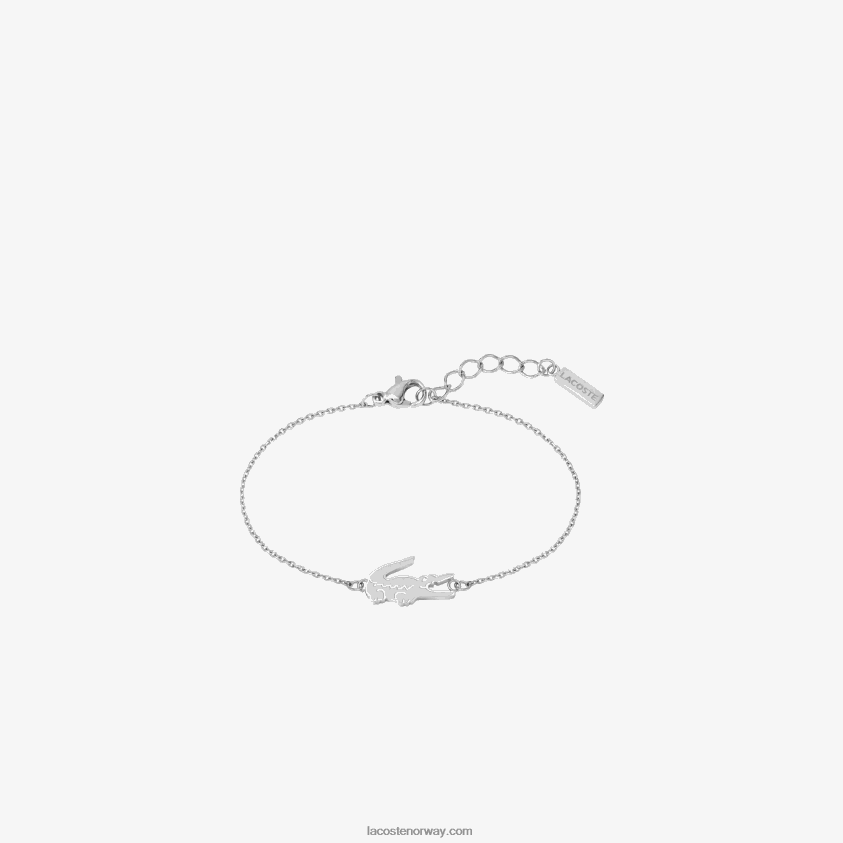 Lacoste krokodille armbånd 4J4X0T2902 sølv 045 kvinner