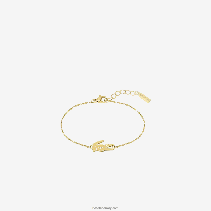 Lacoste krokodille armbånd 4J4X0T2903 gull 714 kvinner