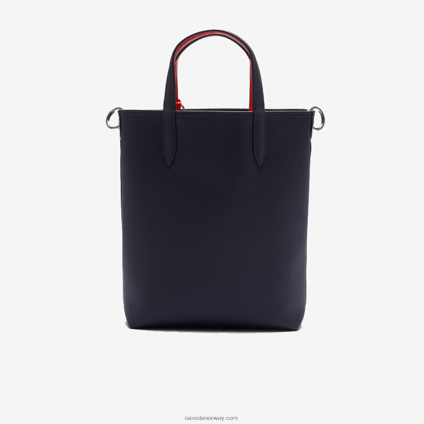 Lacoste anna vendbar belagt lerretsveske 4J4X0T2818 marine 166 rouge 240 b50 kvinner