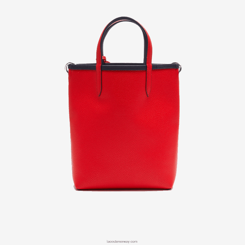 Lacoste anna vendbar belagt lerretsveske 4J4X0T2818 marine 166 rouge 240 b50 kvinner
