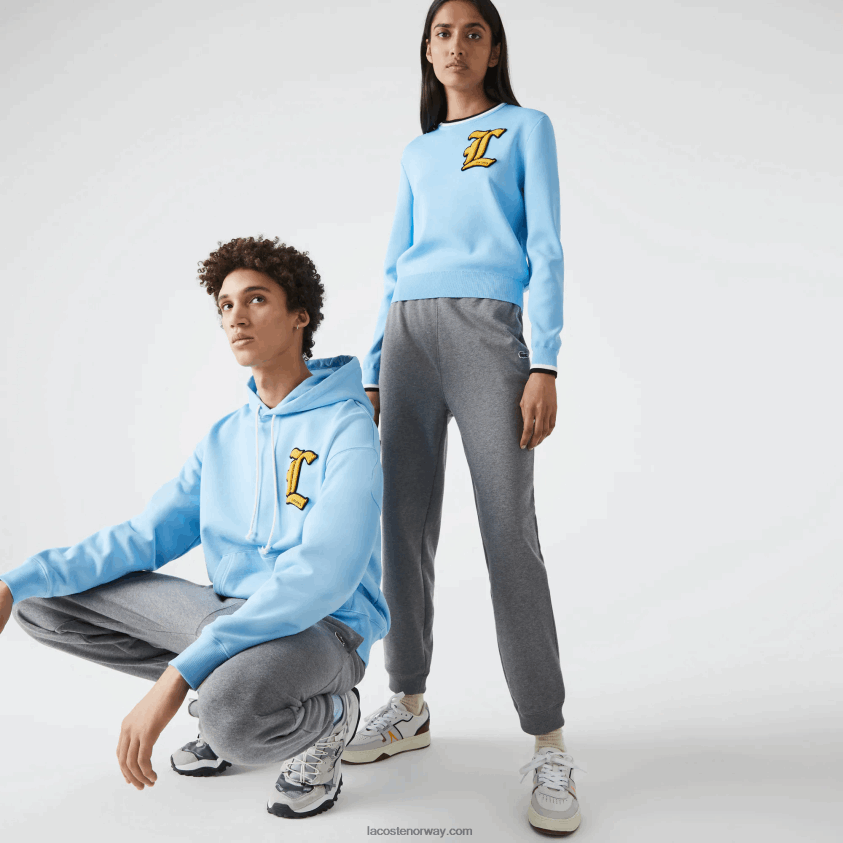 Lacoste joggebukser i økologisk bomullsfleece 4J4X0T1208 grå kine 1vq menn