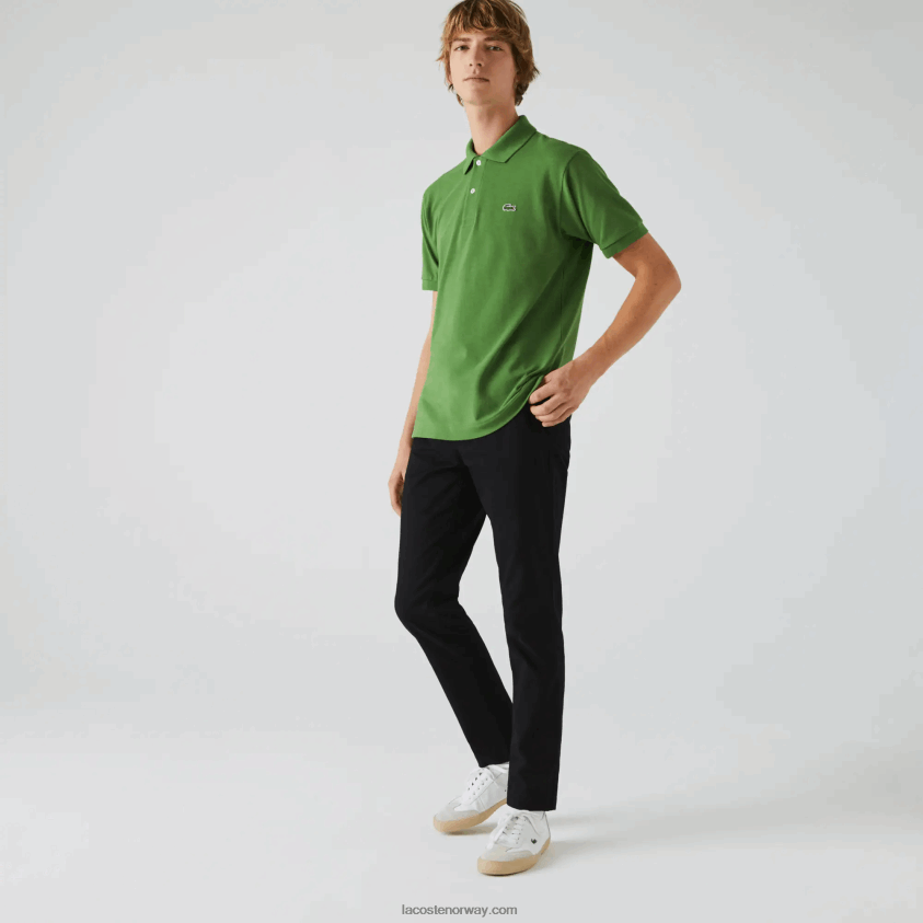 Lacoste slim fit stretch gabardinbukser 4J4X0T548 svart 031 menn