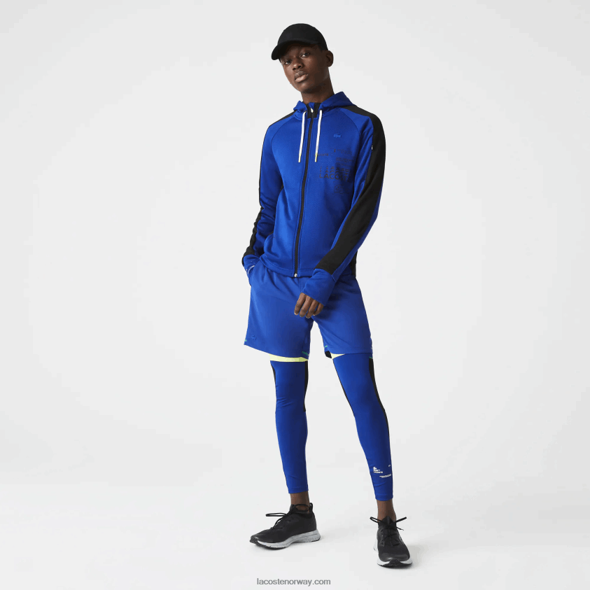 Lacoste sport leggings 4J4X0T1138 blå svart hvit phk menn
