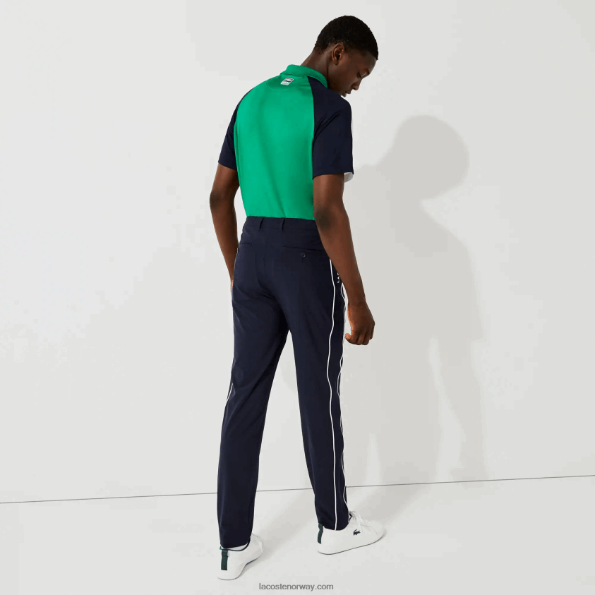Lacoste sport lett stretch golfbukser 4J4X0T1640 marineblå hvit 525 menn