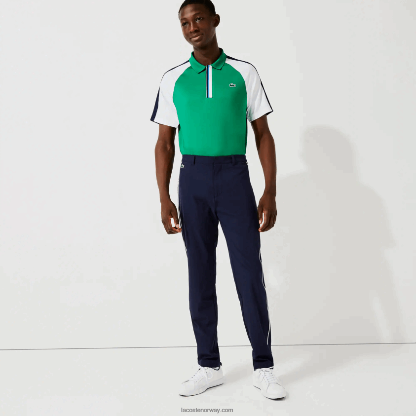 Lacoste sport lett stretch golfbukser 4J4X0T1640 marineblå hvit 525 menn
