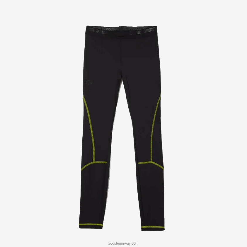 Lacoste sport termiske leggings 4J4X0T1112 svart gul 60r menn
