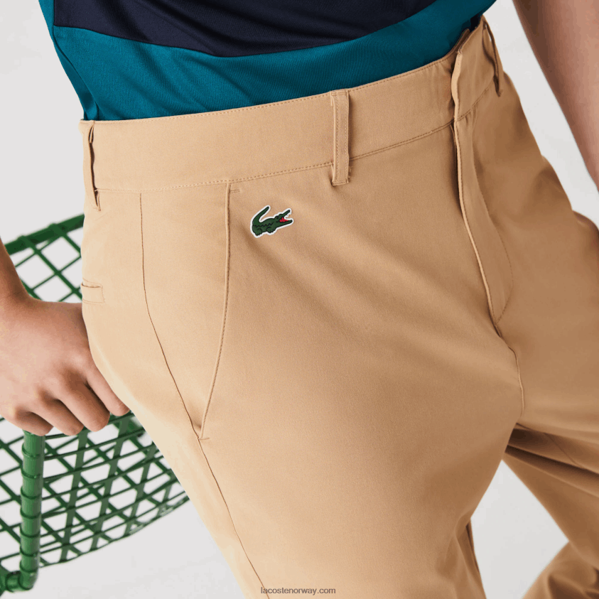 Lacoste sport stretch golf chinos 4J4X0T424 beige 02s menn