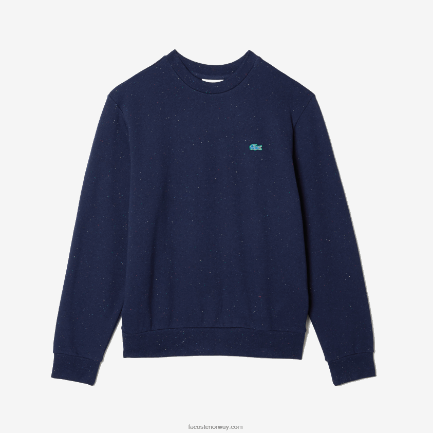 Lacoste fleecegenser med fleece i klassisk passform 4J4X0T965 marineblå 7cg menn