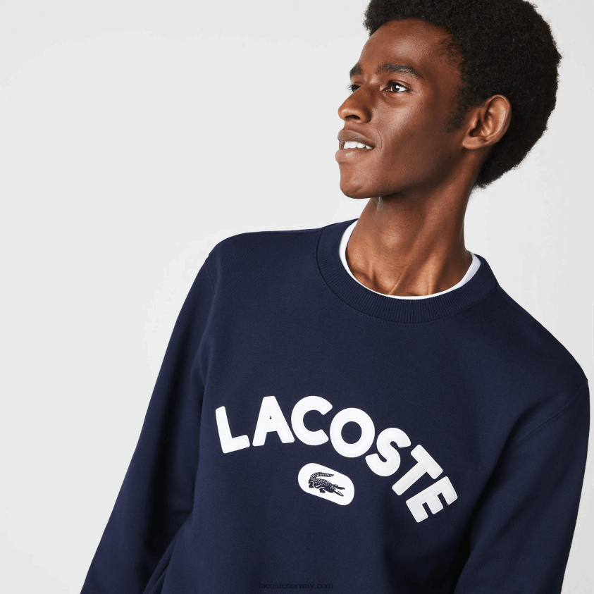 Lacoste frottégenser med rund hals 4J4X0T1160 marineblå 166 menn
