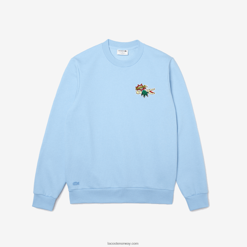 Lacoste genser i økologisk bomull 4J4X0T990 blå hbp menn