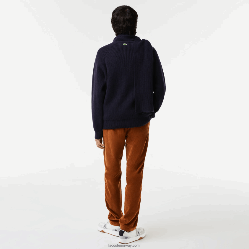 Lacoste krokodillegenser 4J4X0T1380 marineblå 166 menn