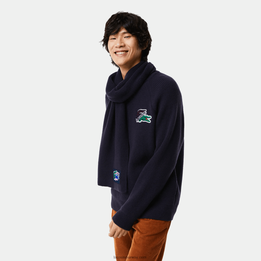 Lacoste krokodillegenser 4J4X0T1380 marineblå 166 menn