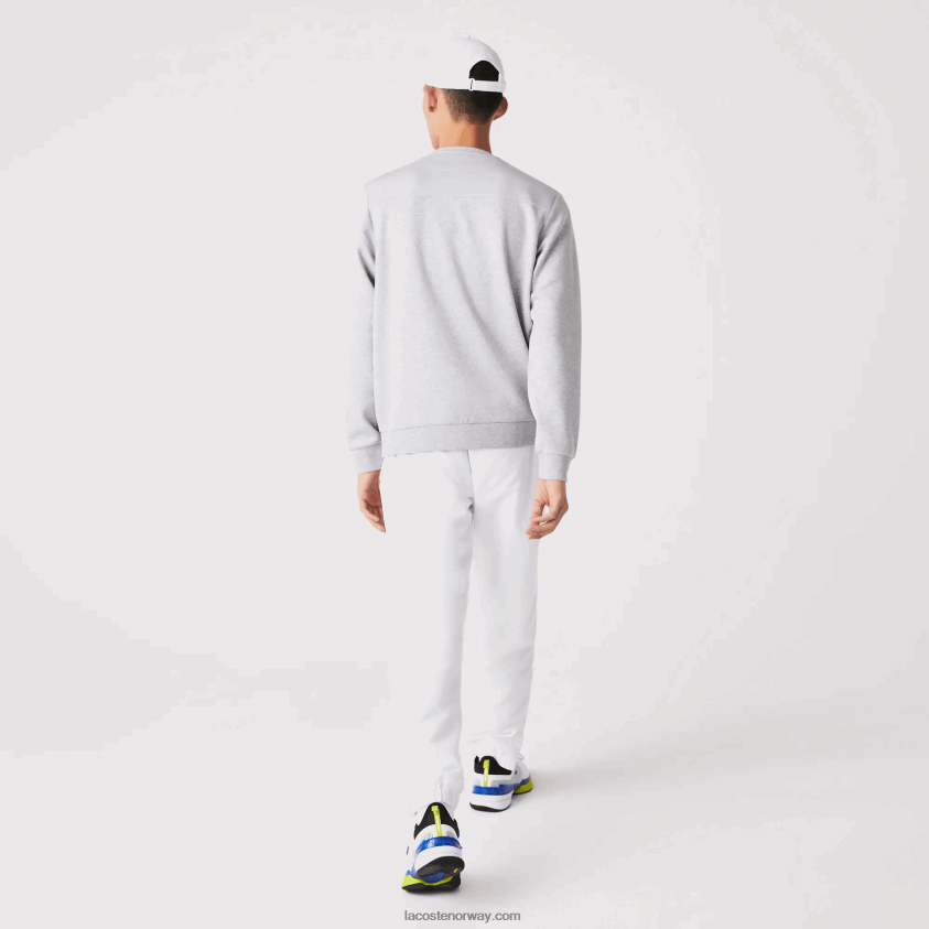 Lacoste sportsgenser med meshpaneler 4J4X0T1062 chine lys grå 9ya menn