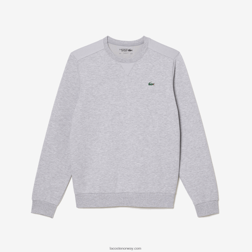 Lacoste sportsgenser med meshpaneler 4J4X0T1062 chine lys grå 9ya menn