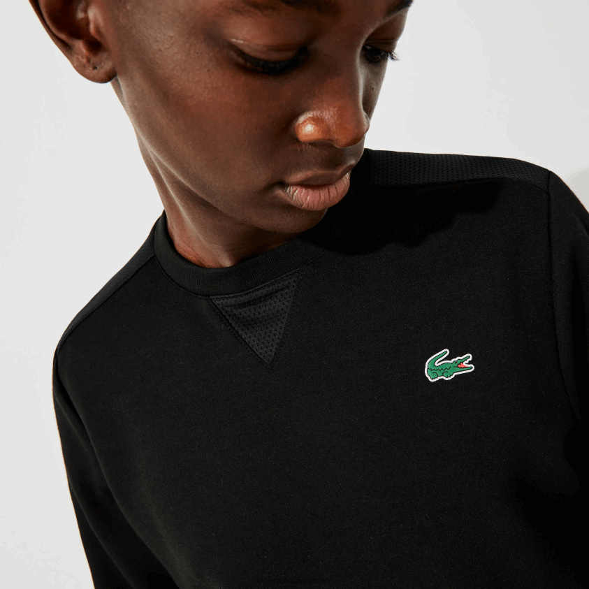 Lacoste sportsgenser med meshpaneler 4J4X0T1063 svart c31 menn