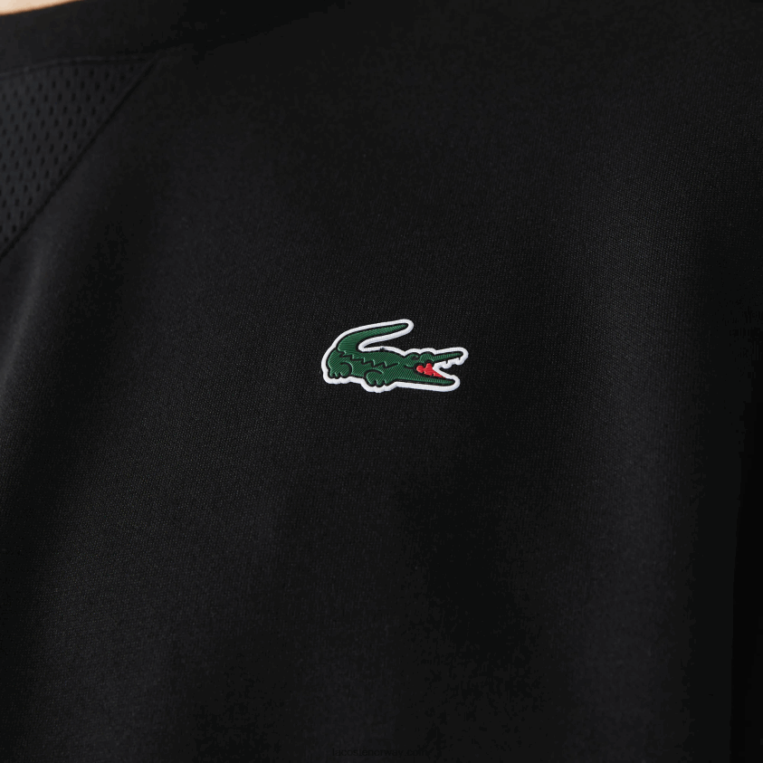 Lacoste sportsgenser med meshpaneler 4J4X0T1063 svart c31 menn