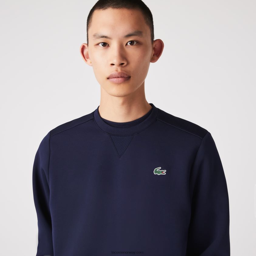Lacoste sportsgenser med meshpaneler 4J4X0T1064 marineblå 423 menn