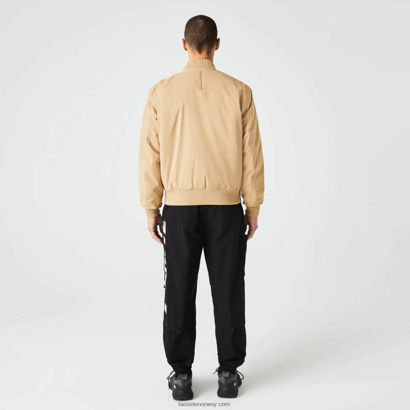 Lacoste isolert polstret bomberjakke 4J4X0T1243 beige 02s menn