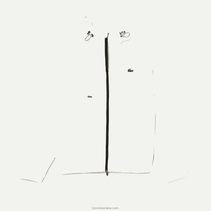 Lacoste jakke med patchworkeffekt 4J4X0T1249 hvit b5l menn