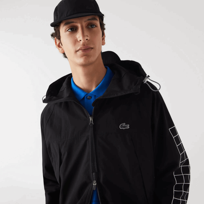 Lacoste merket twilljakke 4J4X0T1292 svart 031 menn