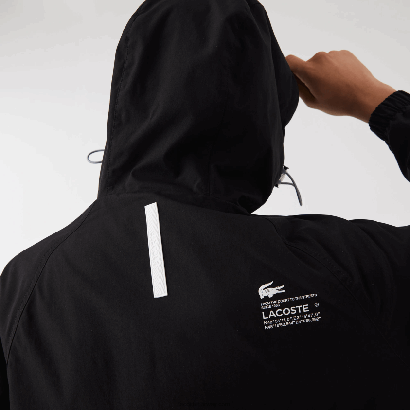 Lacoste merket twilljakke 4J4X0T1292 svart 031 menn