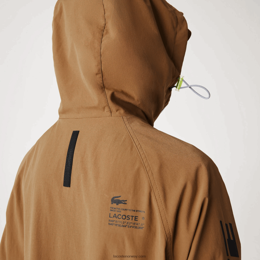 Lacoste merket twilljakke 4J4X0T1293 brun z0w menn