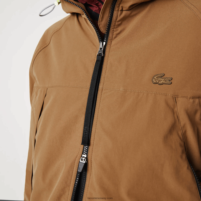 Lacoste merket twilljakke 4J4X0T1293 brun z0w menn