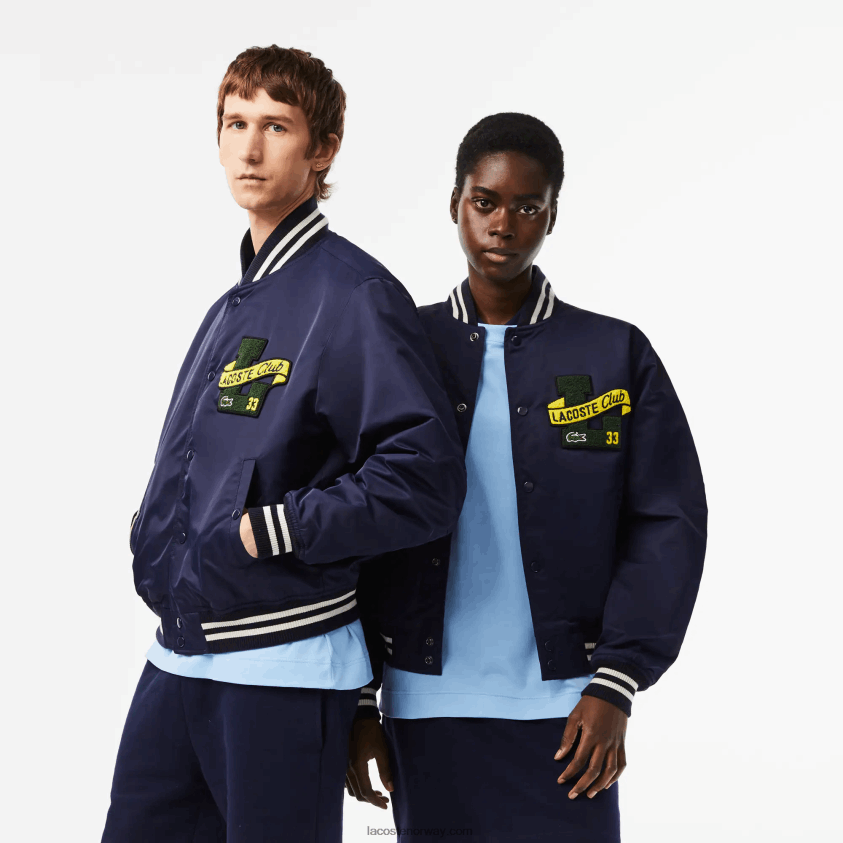 Lacoste teddy jakke 4J4X0T383 marineblå 166 menn