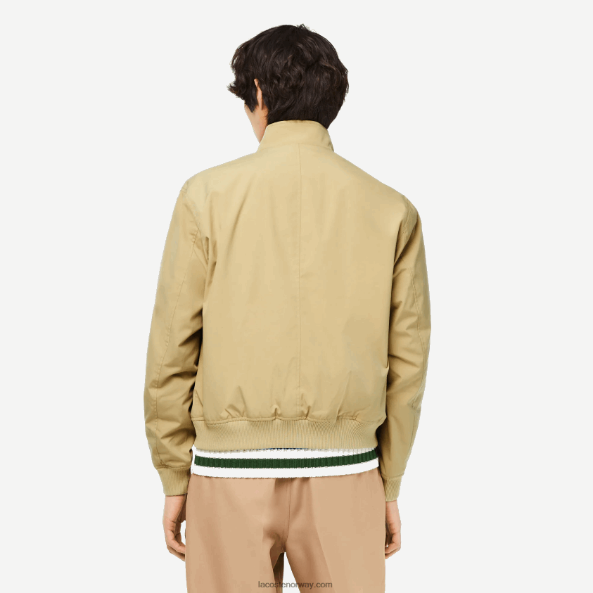 Lacoste vannavstøtende lett twilljakke 4J4X0T404 beige ku4 menn