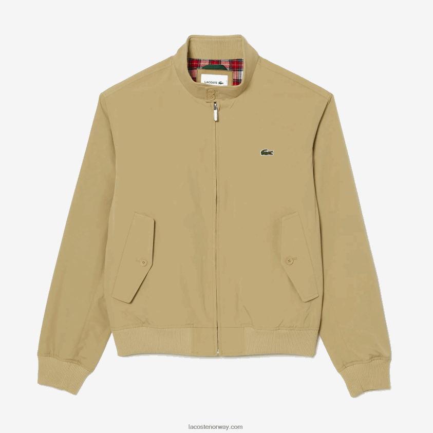 Lacoste vannavstøtende lett twilljakke 4J4X0T404 beige ku4 menn